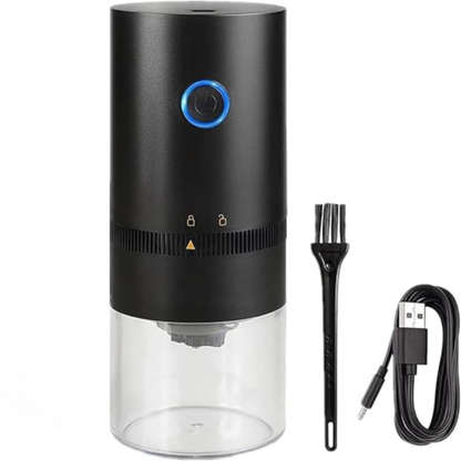 Electric Coffee Grinder Portable Type C Rechargeable Ceramic Burr Mill