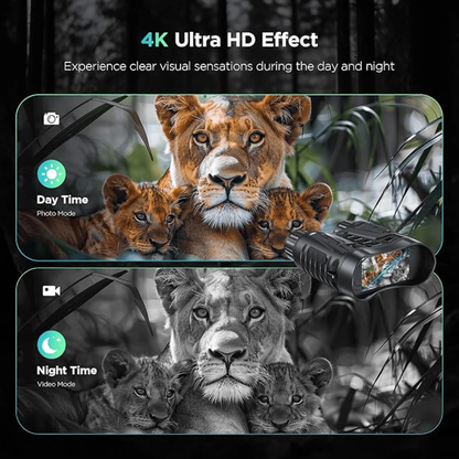 Binoculars with 4K Video, 36MP Photo, 8x Digital Zoom and 3.2 Inch Screen