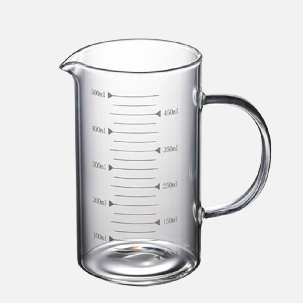 Measuring Cup High Borosilicate Glass with Insulated Handle 3 Sizes