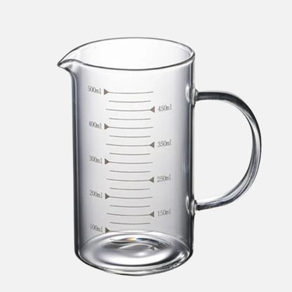 Measuring Cup High Borosilicate Glass with Insulated Handle 3 Sizes