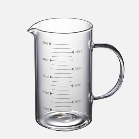 Measuring Cup High Borosilicate Glass with Insulated Handle 3 Sizes