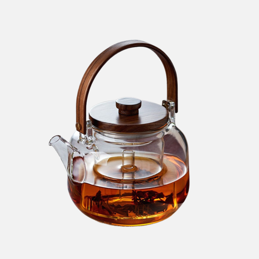 Large Glass Teapot - Steam Infuser & Heat Resistance