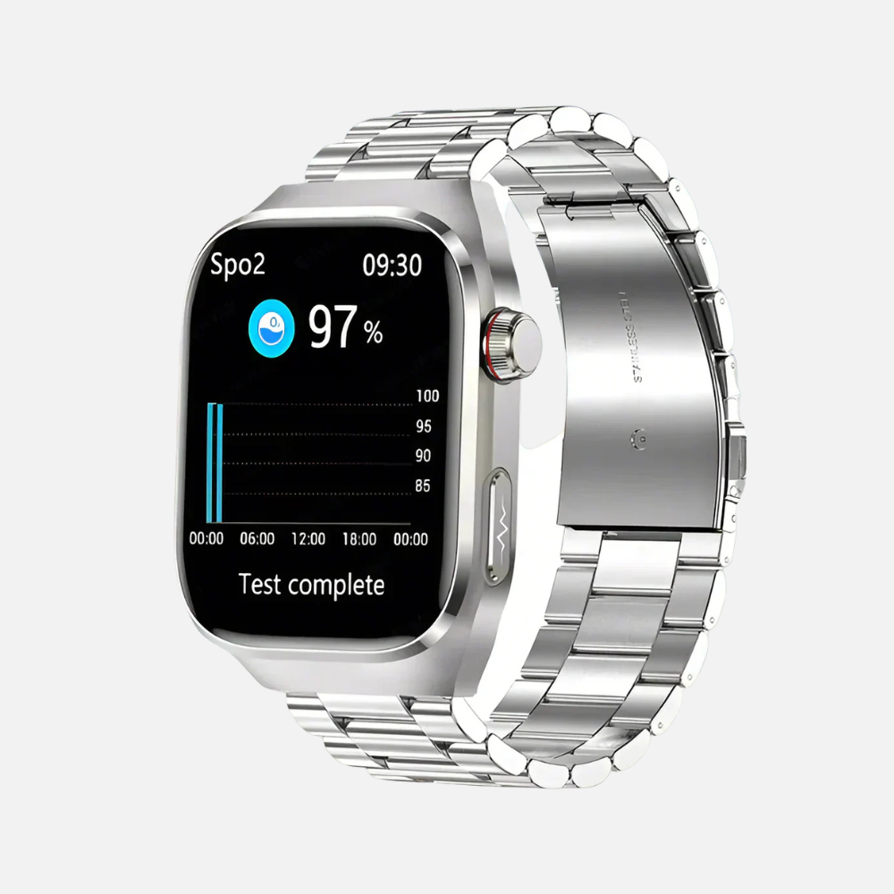 Mens Sports Smart Watch Blood Sugar, ECG, Uric Acid, Bluetooth, Fitness Tracking Watch