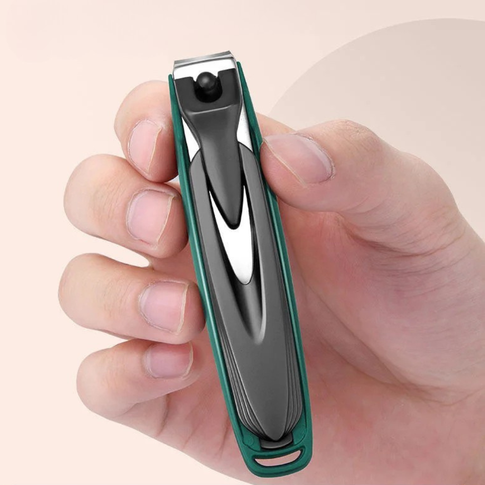 Mens Anti Splash Toenail Clippers, Detachable Stainless Steel Grooming Nail Trimmer