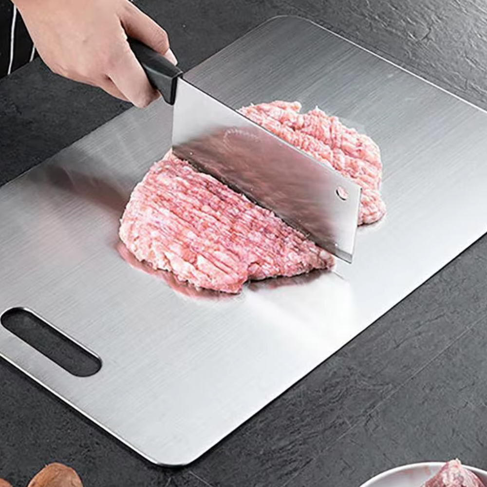 Sleek Stainless Steel Cutting Board