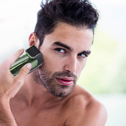 Electric Beard Trimmer with Vacuum and 20 Lengths for Versatile Grooming