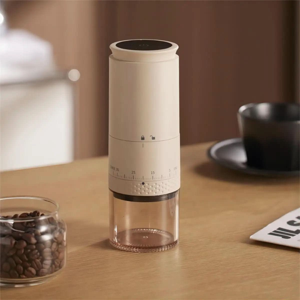 Electric Coffee Grinder with 38 Adjustable Grind Gears and USB-C Charging