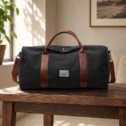 Canvas Duffle Bag Large Capacity Travel Gear and Gym Storage Organizer