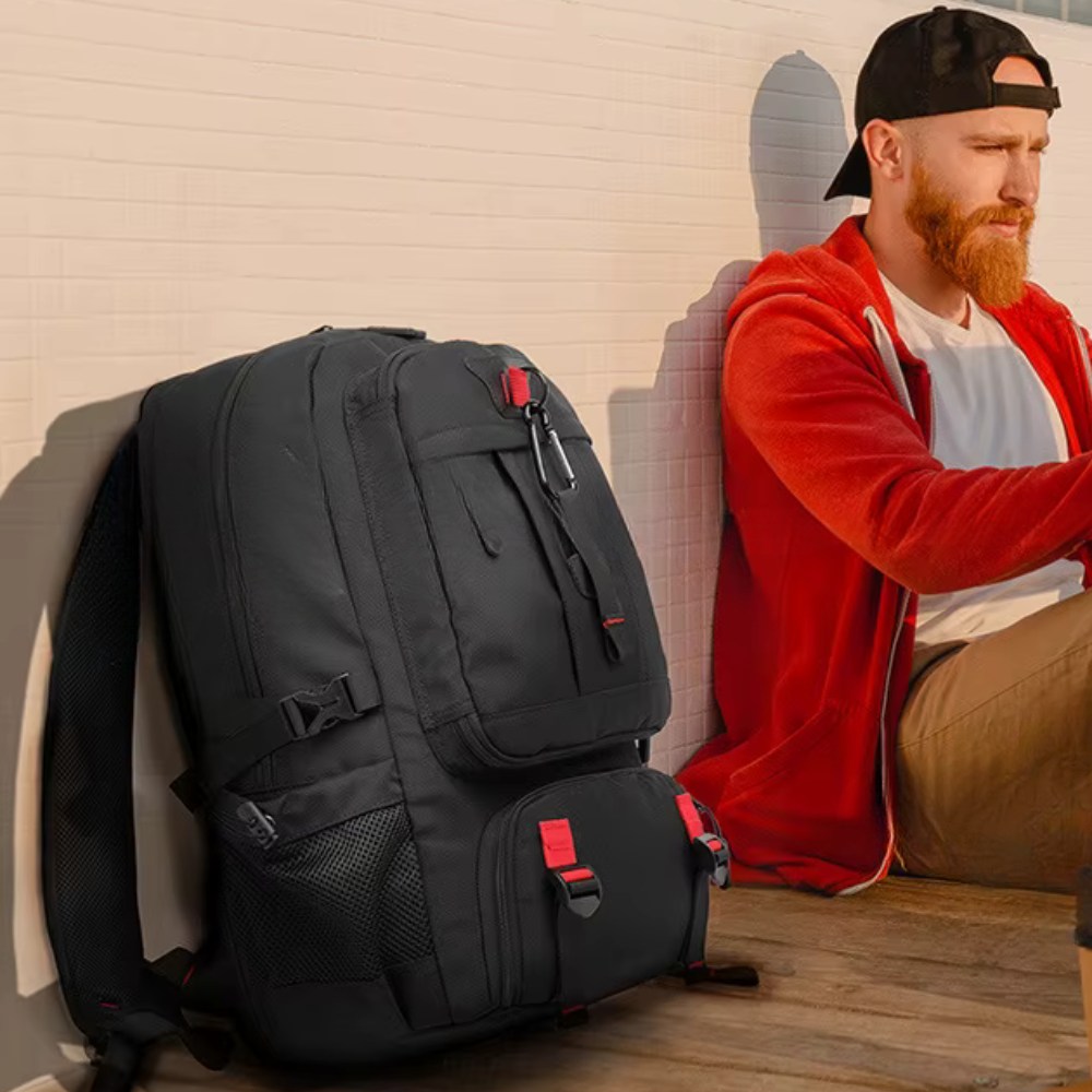 Weekend Bag Expandable 60L Travel Pack with Laptop and Shoe Compartment