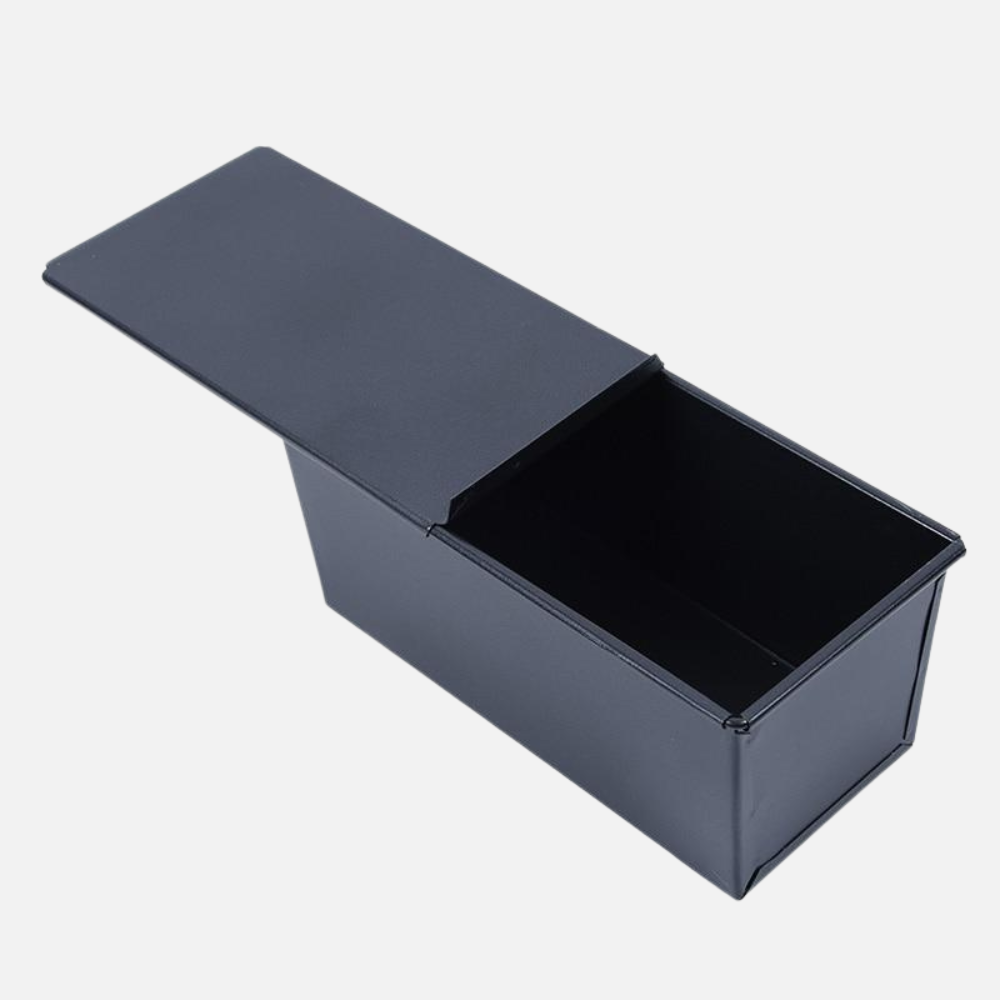 Nonstick Stainless Steel Rectangle Bread Loaf Baking Pan With Slidable Lid