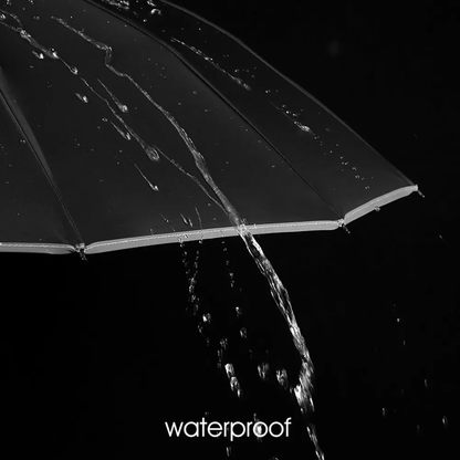 Foldable Umbrella with Automatic Button, Reverse Design and LED Flashlight