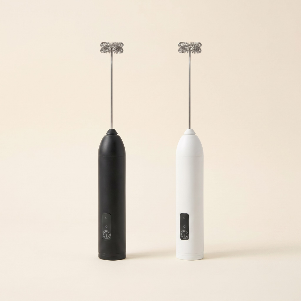 Milk Frother with Three Speed Motor and Detachable Stainless Steel Whisk