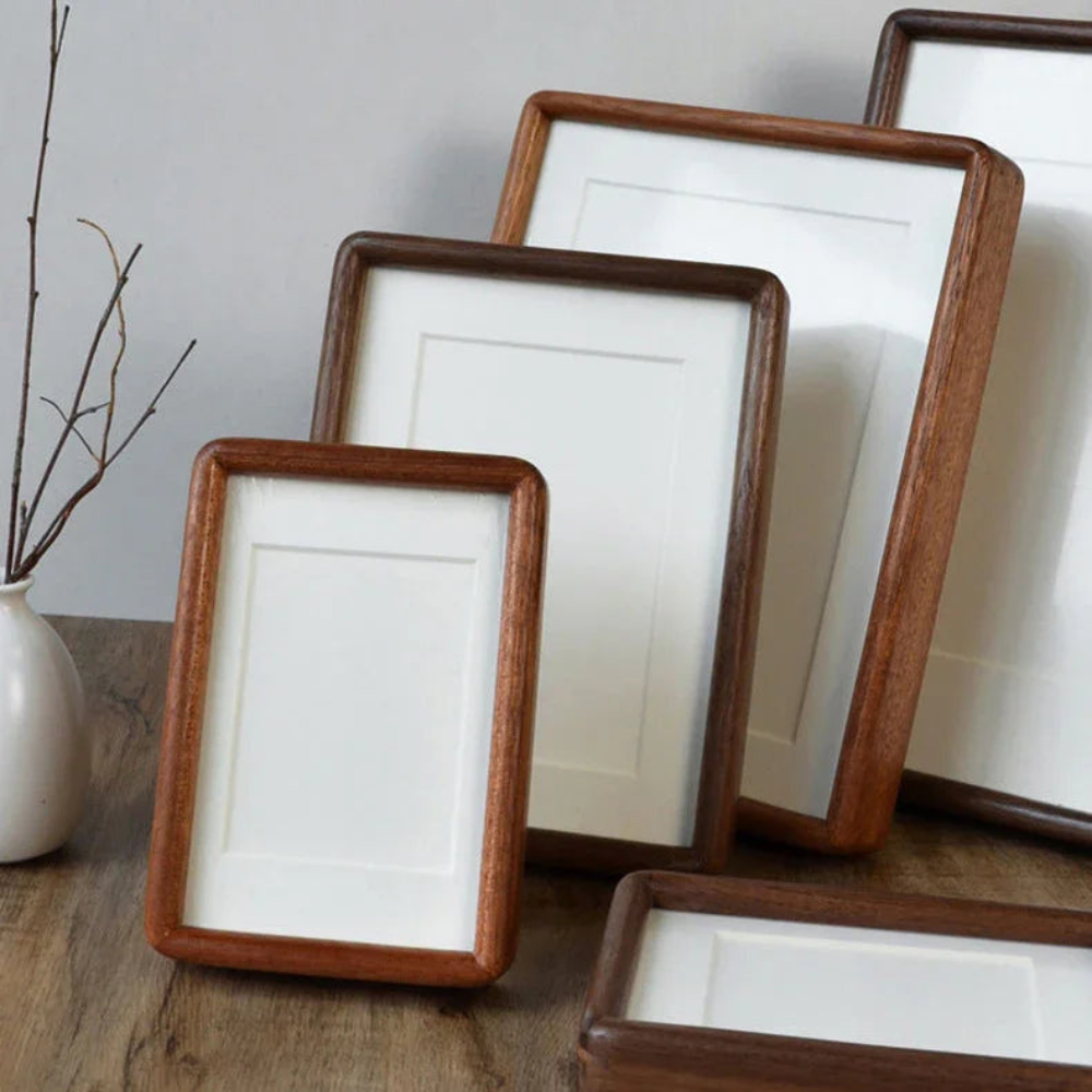 Rectangle Picture Frame, Curved Edge Photo Frame For Office & Home Decor
