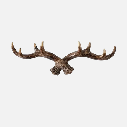 Wall Mounted Coat Rack Retro Antler Hanger Resin Hook Entryway Organizer