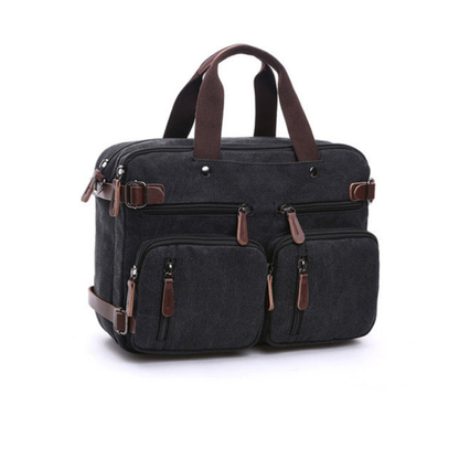 Briefcase for Men 16 Oz Canvas Messenger Bag Laptop Casual Satchel