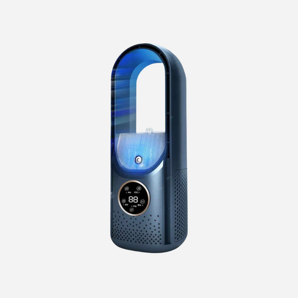 Portable Desk Air Conditioner Humidifier, Blade-Free Cooler