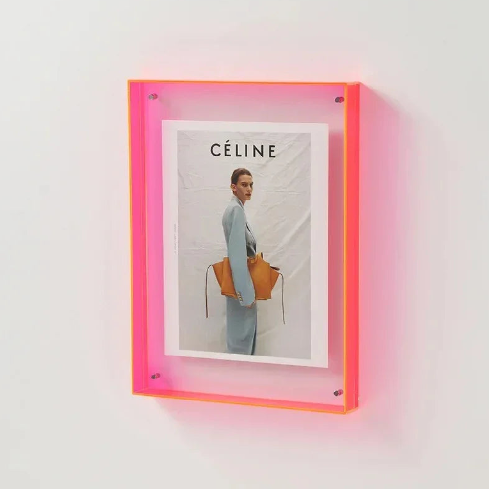 Colored Picture Frame Collection, Double Sided Acrylic Photo Frame