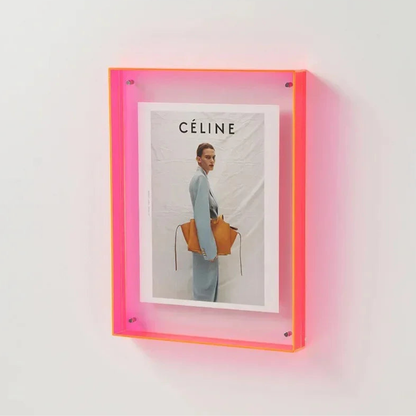 Colored Picture Frame Collection, Double Sided Acrylic Photo Frame