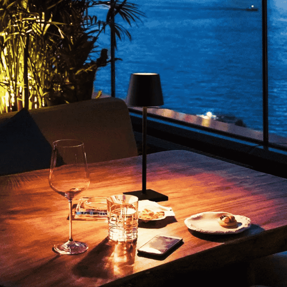 Scandinavian Modern LED Wireless Table Lamp - Rechargeable & Cordless