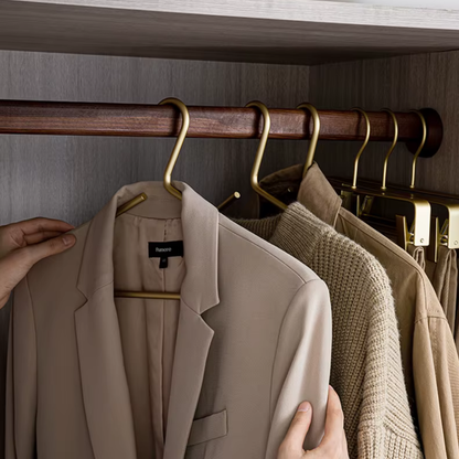 Clothes Hanger Set of 5 Metal Closet Garment Organizers