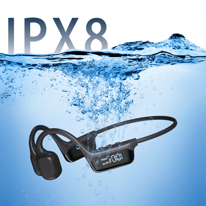 Bone Conduction Headphones Open Ear Bluetooth 5.4 for Water Sports and Fitness