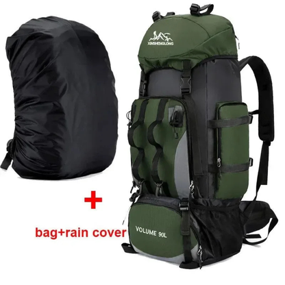 Hiking Backpack 90L Extra Large Rucksack for Multi Day Trekking