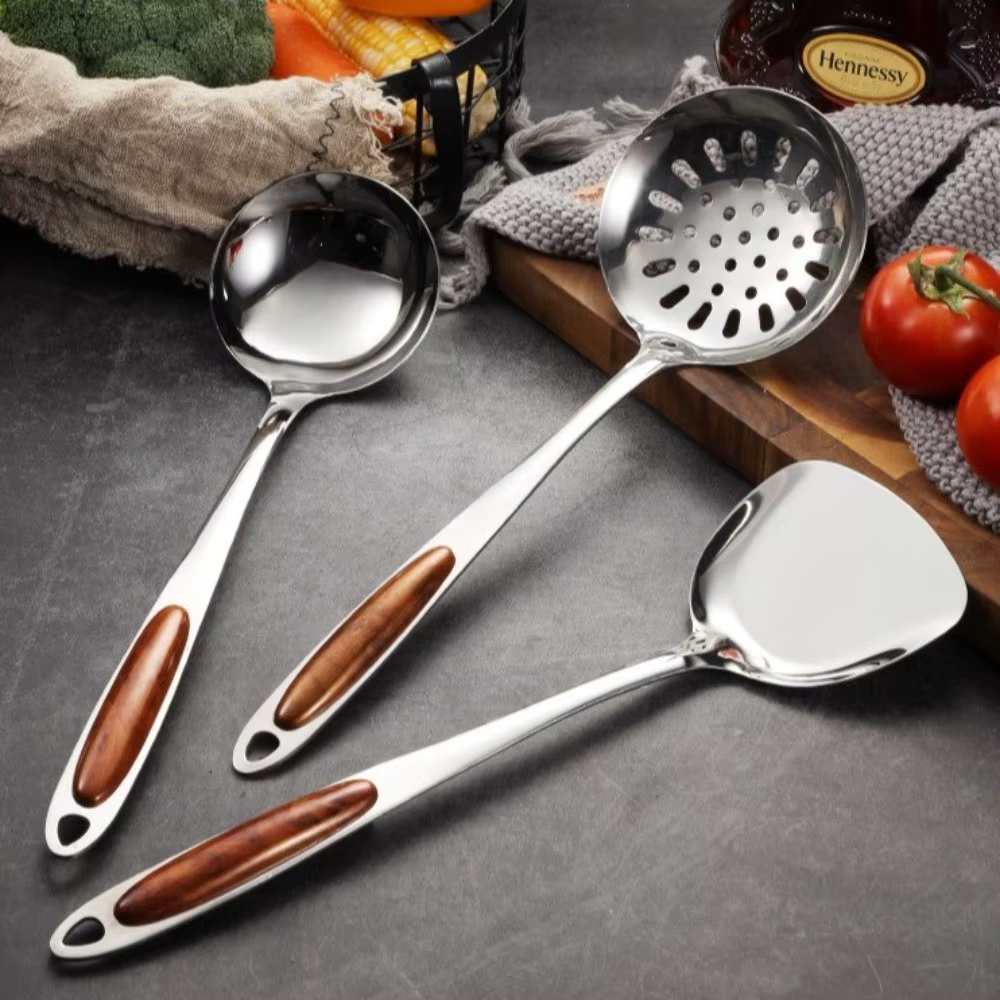 Stainless Steel Kitchen Utensil 7pcs Set, Essential Cooking Tools