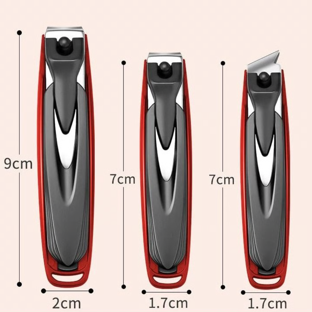 Mens Anti Splash Toenail Clippers, Detachable Stainless Steel Grooming Nail Trimmer