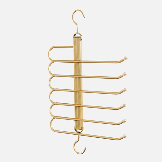 Pants Hanger 6 Tier Space Saving Foldable Closet Rack
