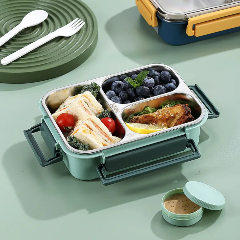 Stainless Steel Lunch Box, Insulated Heating Container for Warm Meals