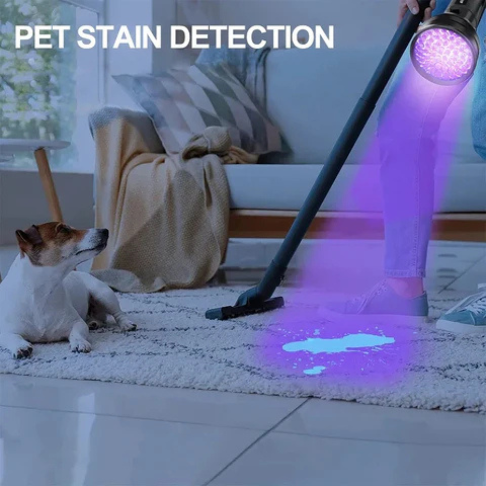 Handheld UV Flashlight For Stain Finder, Bed Bug Detection & Pet Stains