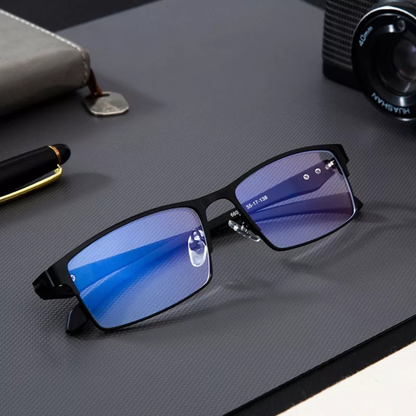 Blue Light Glasses Titanium Frame Anti Glare Screen Fatigue Eyewear