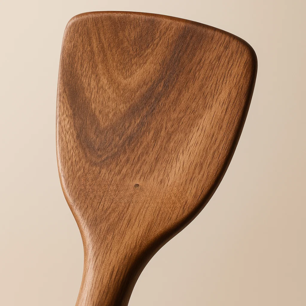 Kitchen Utensils with Holder - 9 Piece Teak Wood Cooking Spoon Set