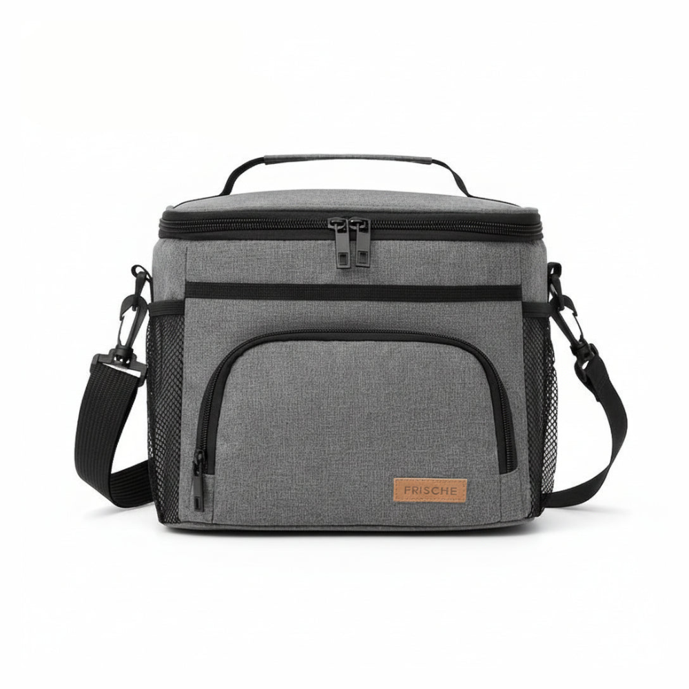 Insulated Lunch Bag with Adjustable Shoulder Strap and Thermal Lining