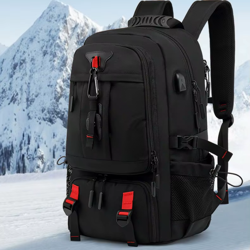 Weekend Bag Expandable 60L Travel Pack with Laptop and Shoe Compartment