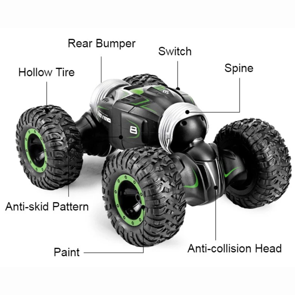 RC Car 4WD Off Road Stunt Crawler with Transformable Bionic Spine