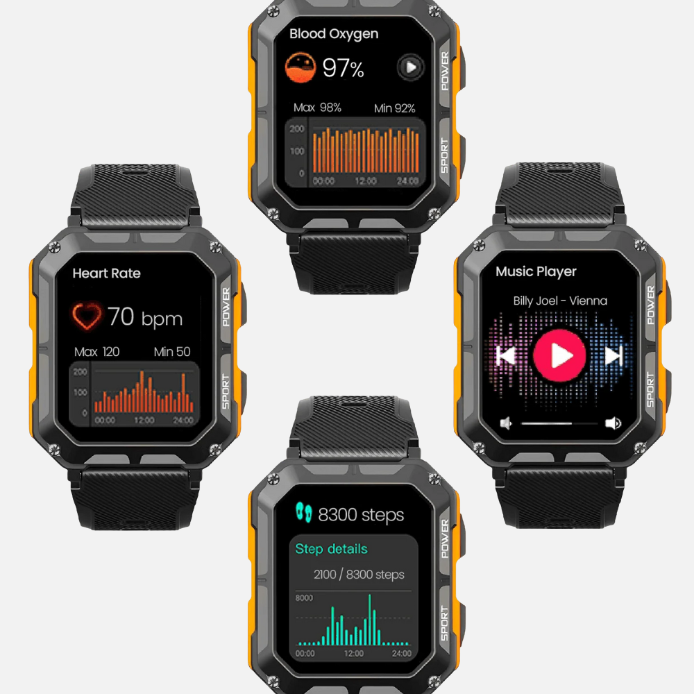 Mens Large Smartwatch - Heavy-duty