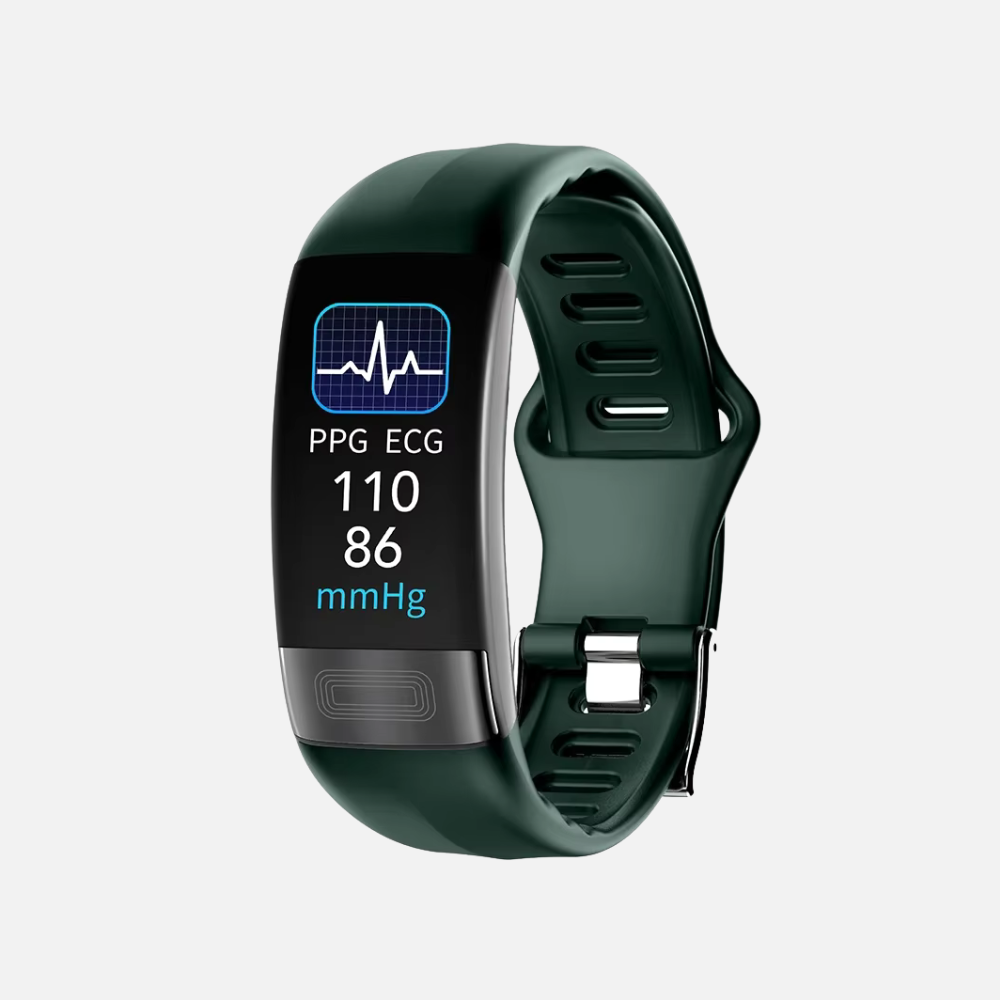 Mens Sports Band Fitness Tracker - ECG Band Measures Blood Pressure, Heart Rate, SpO2 & Sleep Tracker