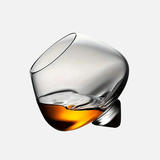 Mens Rotating Whiskey Glass, Spinning drinking glass