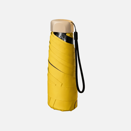 Foldable Umbrella, Five Folding Wind Resistant Manual Rain and Sun Shield