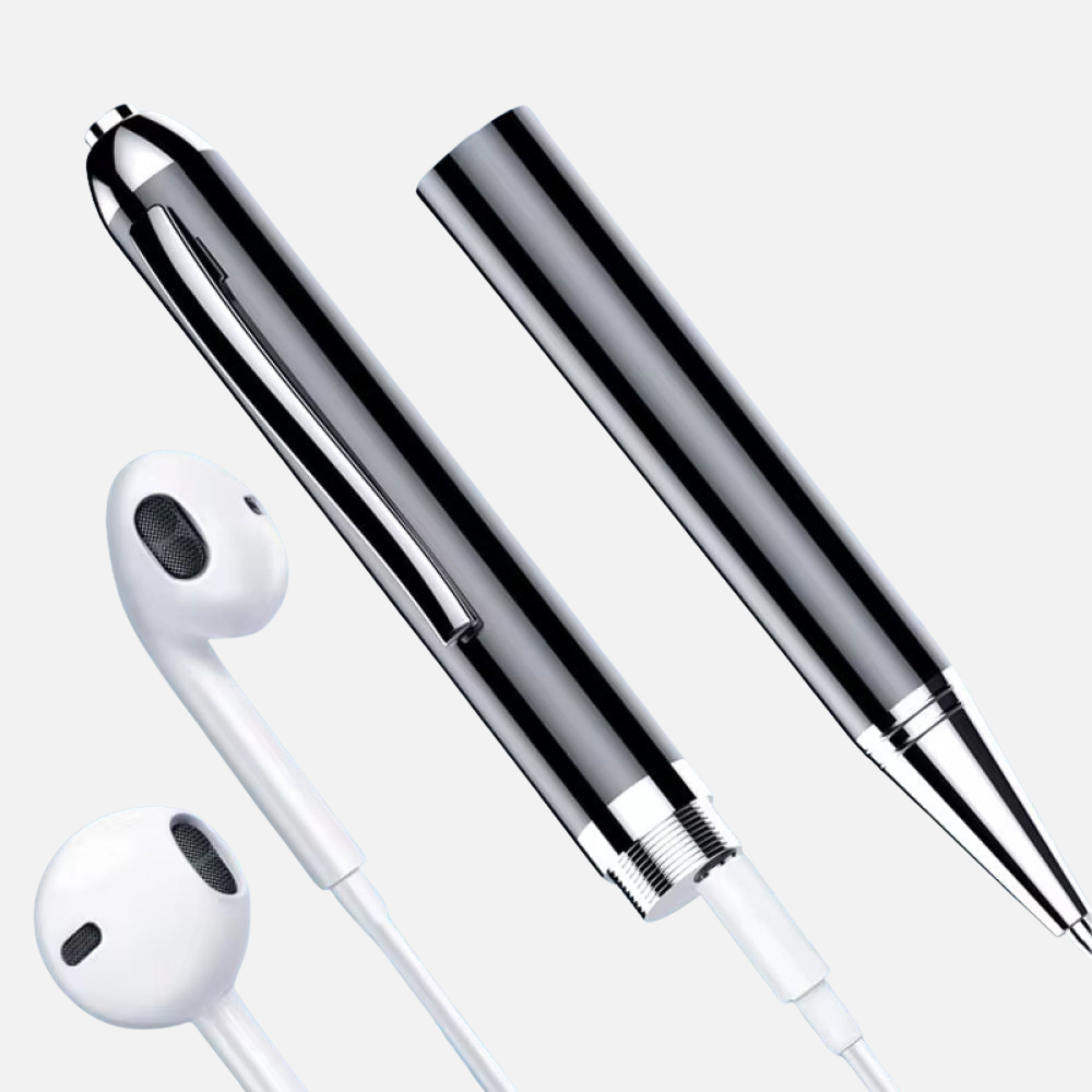 Voice Recorder Pen with Voice Activation and DSP Noise Reduction Output