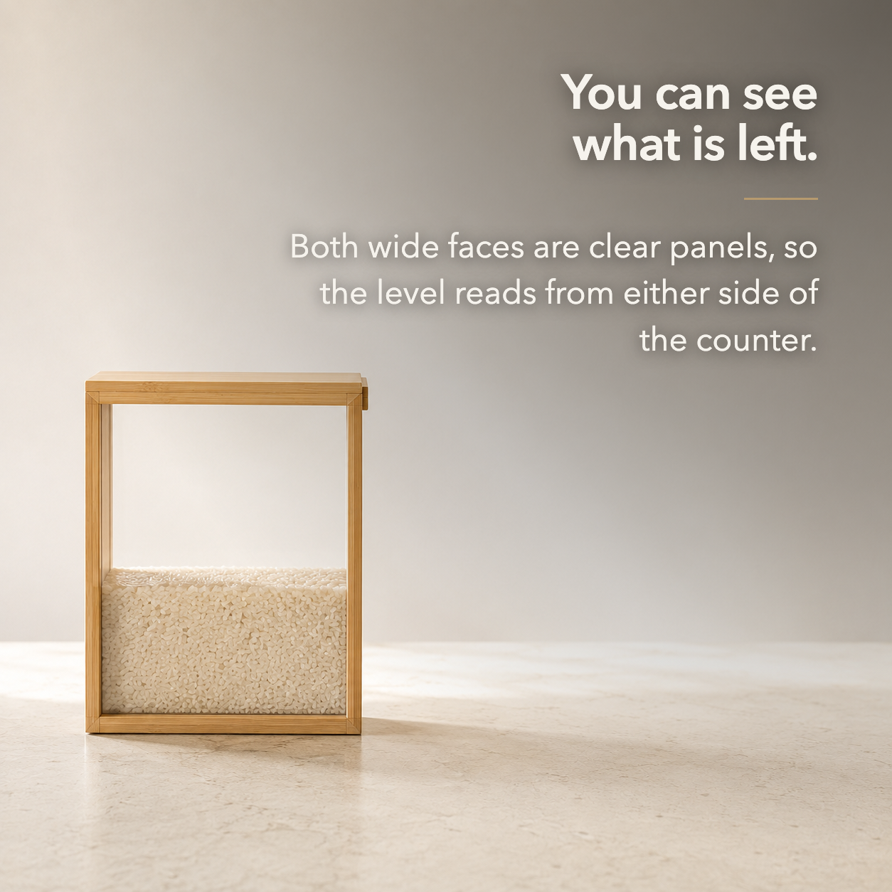 You can see what is left - both wide faces are clear panels