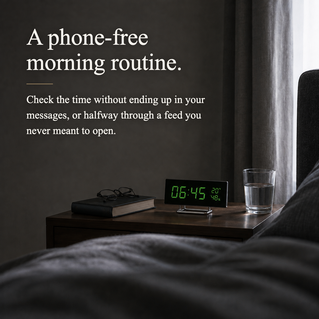 A phone-free morning routine