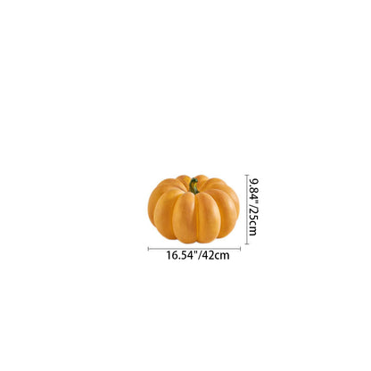 Large pumpkin lamp dimensions, 16.54 inches (42 cm) wide and 9.84 inches (25 cm) tall